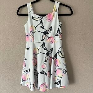 Pippa & Julie Floral Sleeveless Open Back Sweetheart Swing Girls Dress 10